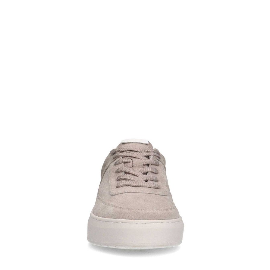 Sacha Suede Sneakers With Details - Light Gray