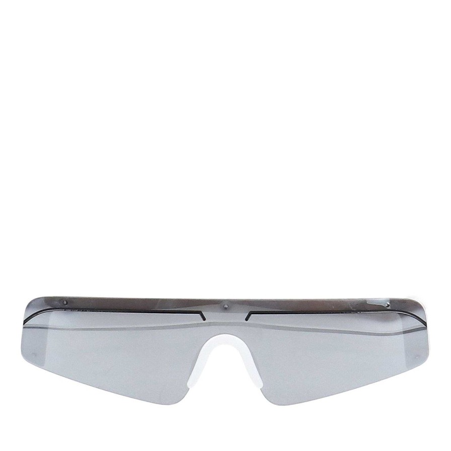 Sacha Sunglasses With Reflective Lenses - White