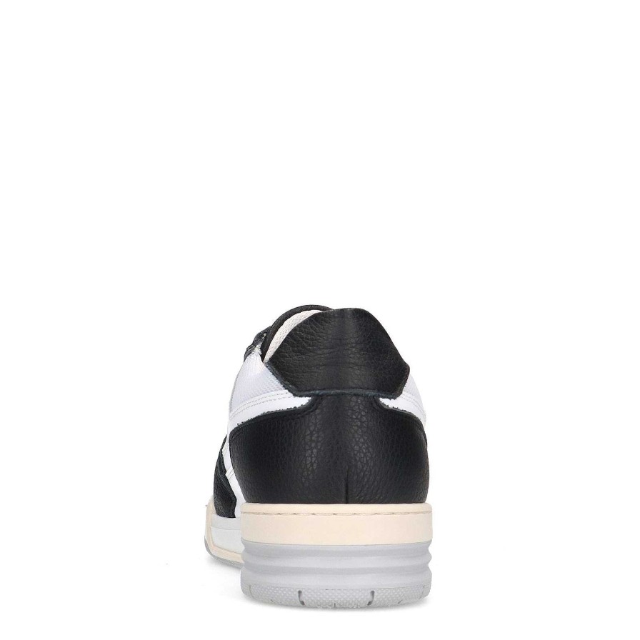 Sacha Leather Sneakers With Details - Black