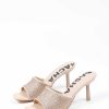 Sacha Mules With Rhinestones - Beige