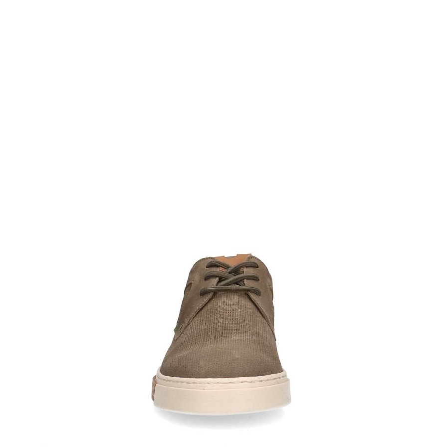 Sacha Suede Sneakers With Details - Khaki