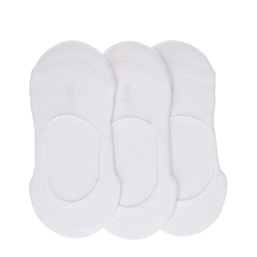 Sacha Uni Sneaker Socks 3 Pairs - White