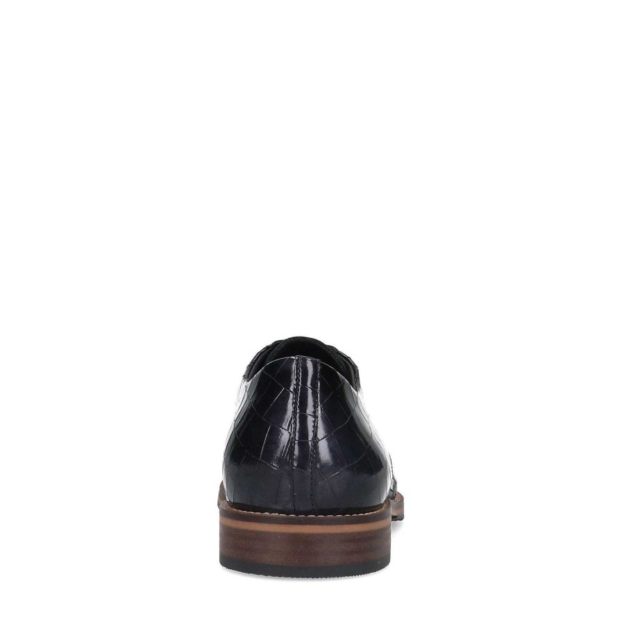 Sacha Patent Leather Lace-Up Shoes - Black