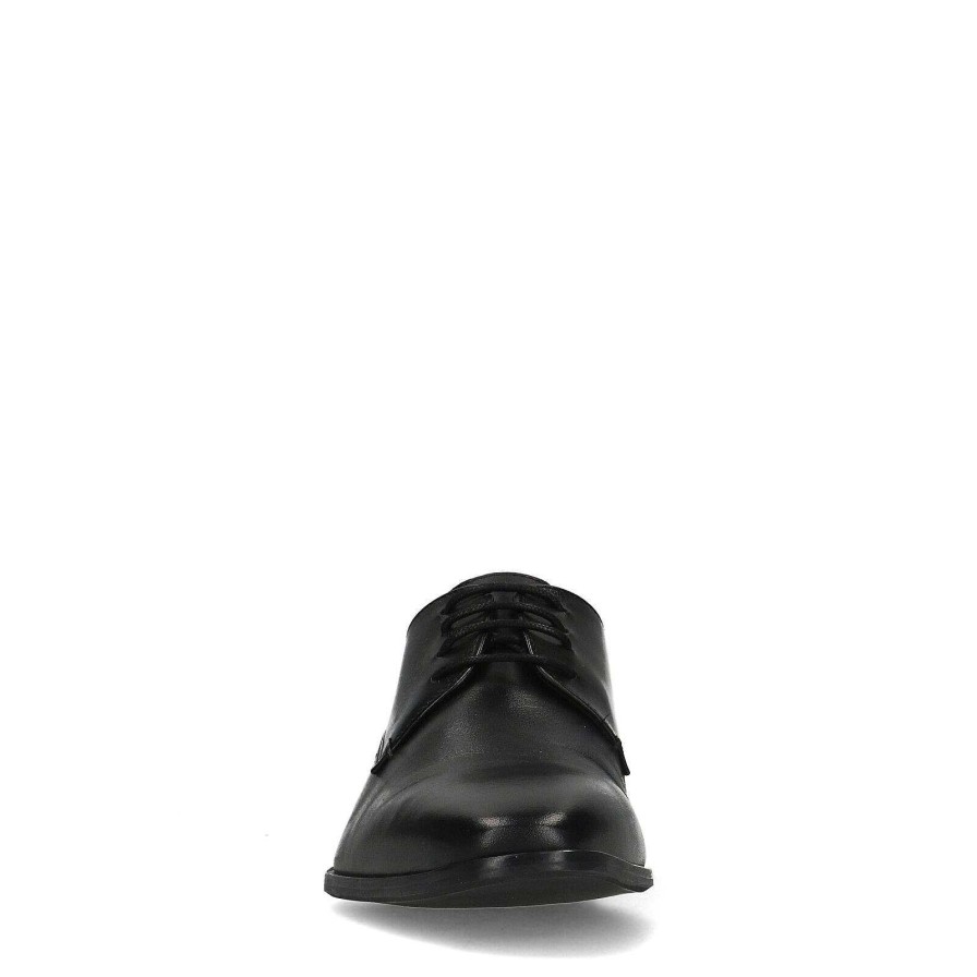 Sacha Lace-Up Leather Shoes - Black