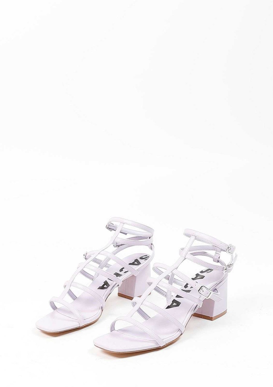 Sacha Heeled Sandals With Straps - Lilac