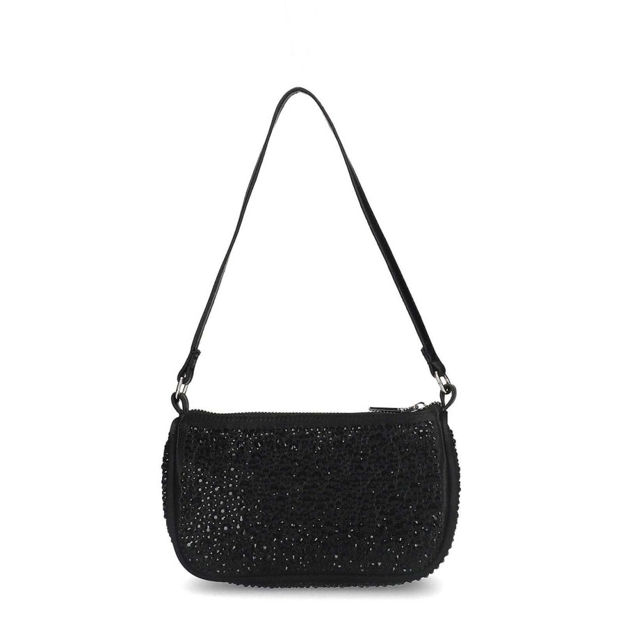 Sacha Handbag With Rhinestones - Black