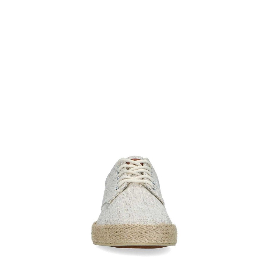 Sacha Canvas Sneakers With Print - Beige