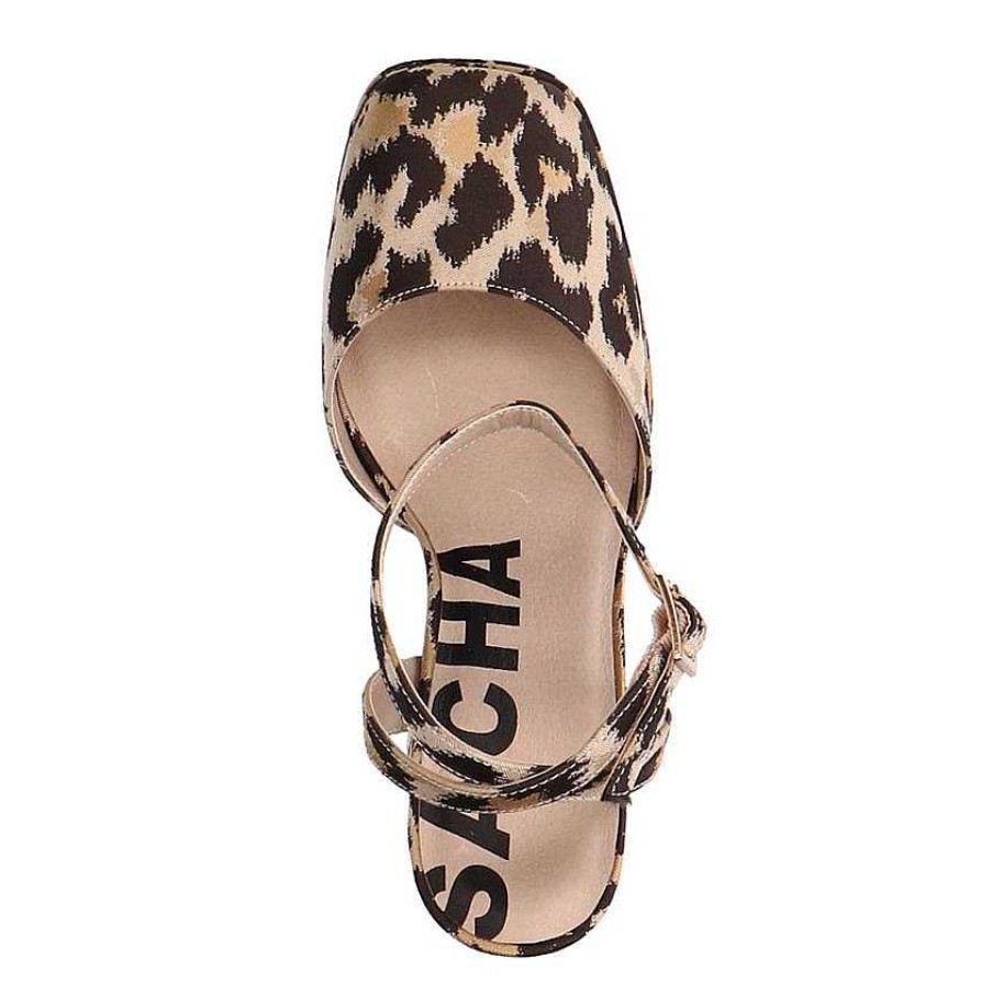 Sacha Leopard Print Firm Pumps With Platform