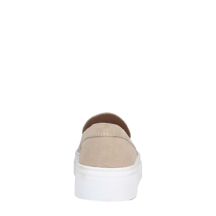 Sacha Suede Loafers - Beige