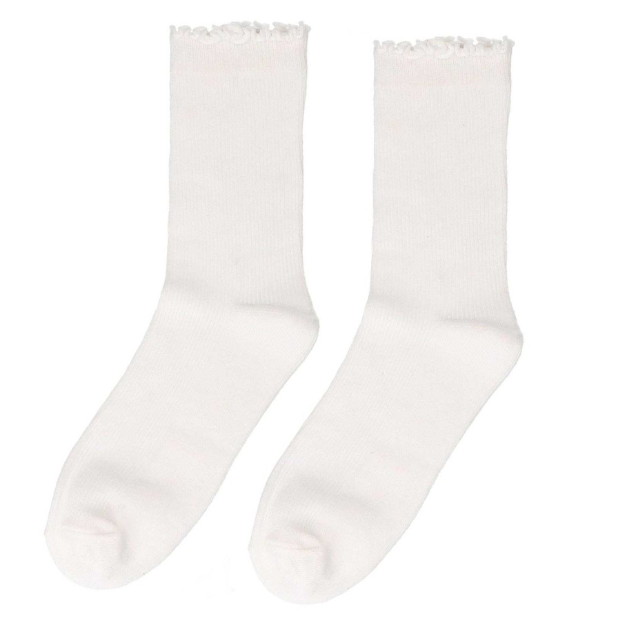 Sacha Ruffled Socks - White