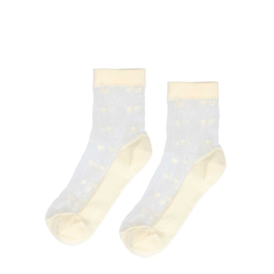 Sacha Mesh Socks - Off White