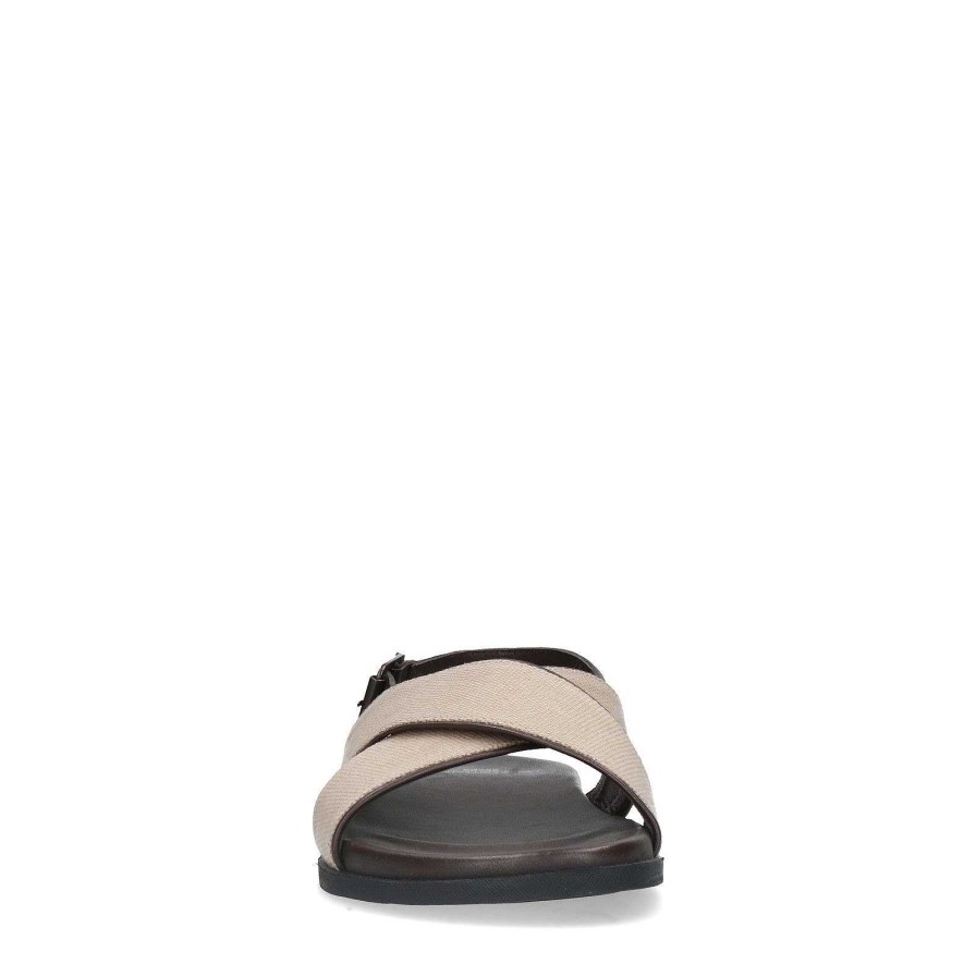 Sacha Leather Sandals With Details - Brown