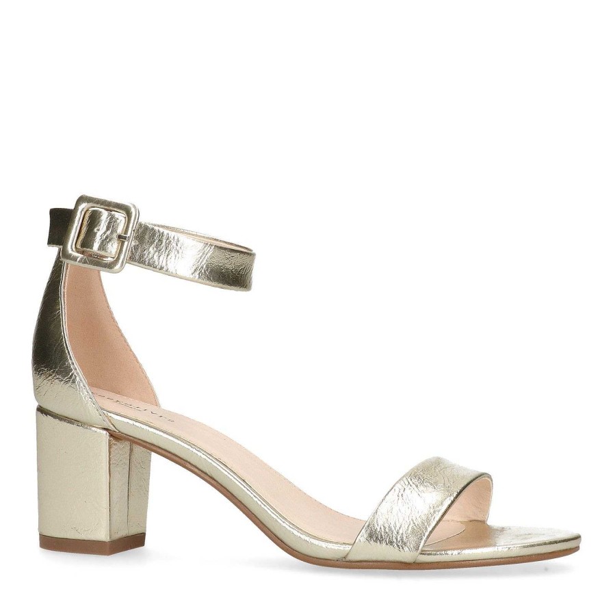 Sacha Heeled Sandals - Gold