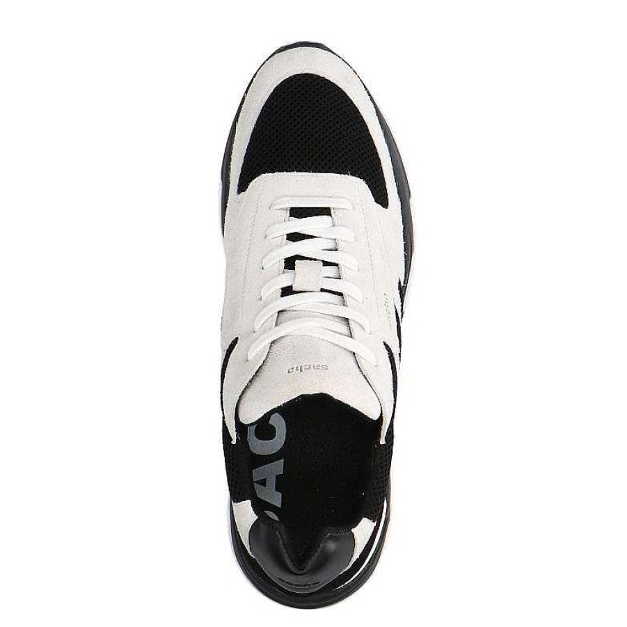 Sacha Suede Sneakers With Details - Black